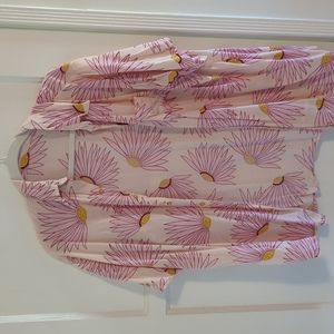 A unique flower pattern button down